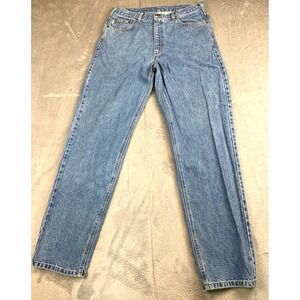 Carhartt B17-STW Relaxed Fit Jeans 36x34 Stonewash Blue 100% Cotton Logo Patch